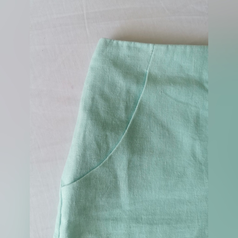 ASOS Women's Shorts Size UK 10 Mint Linen Blend with Pockets! - Picture 6 of 7